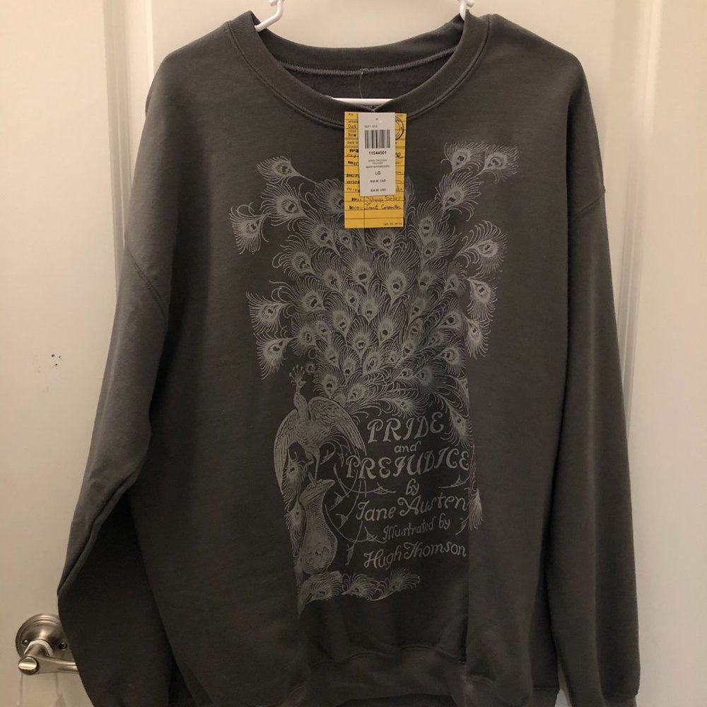 Out of Print Pride And Prejudice Cover Girls Sweatshirt Pullover Hoodie